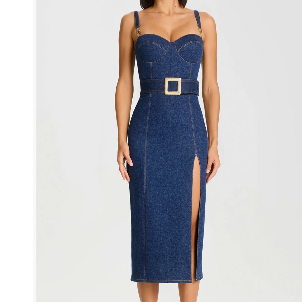 Nadine merabi Jenna Denim Dress